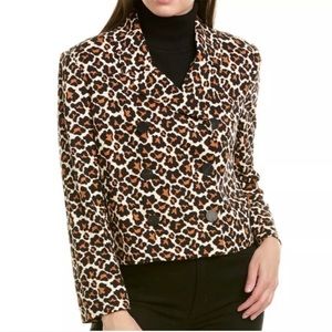 Diane Von Furstenberg leopard print suit jacket NEVER WORN